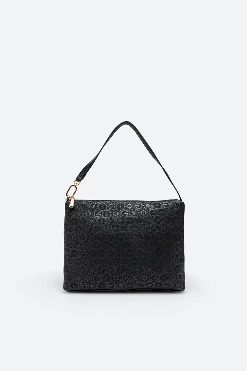 Gattinoni Teodosia geanta umar neagra reversibila