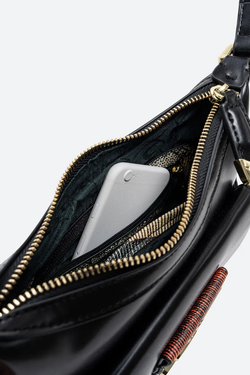 Gattinoni Planetarium Classic geanta baguette hobo piele sintetica