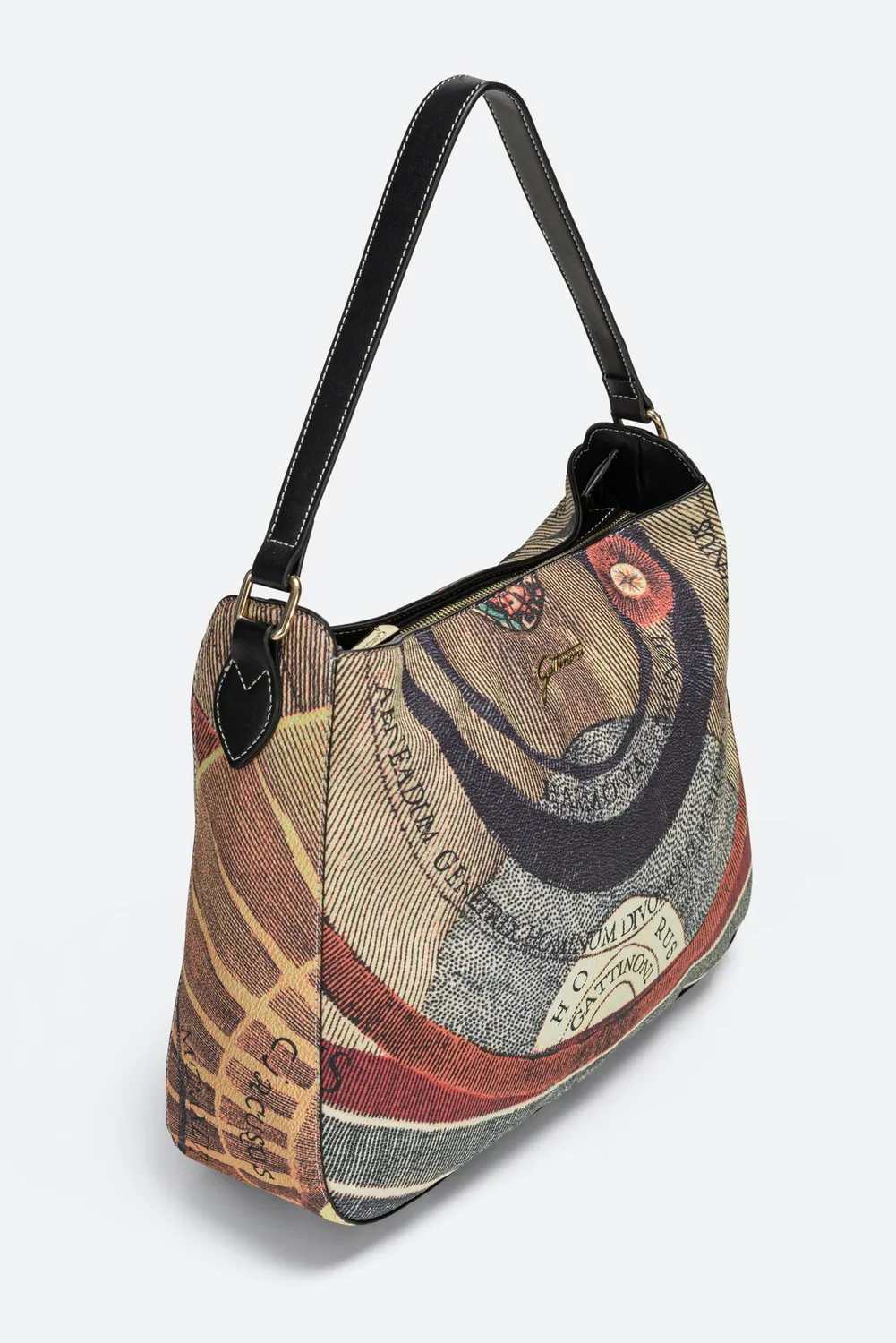 Gattinoni Planetarium Classic Hobo geanta medie cu piele