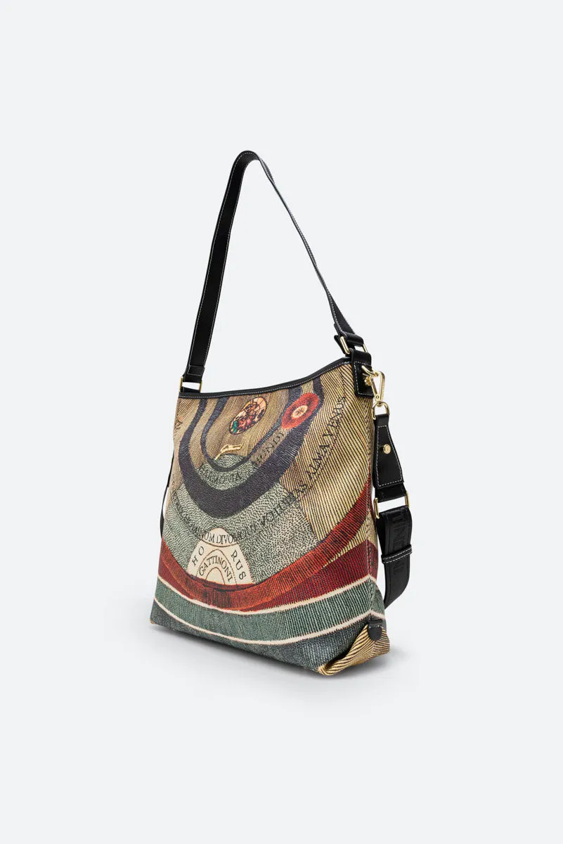 Gattinoni Planetarium Classic geanta umar negru 39cm 2fete
