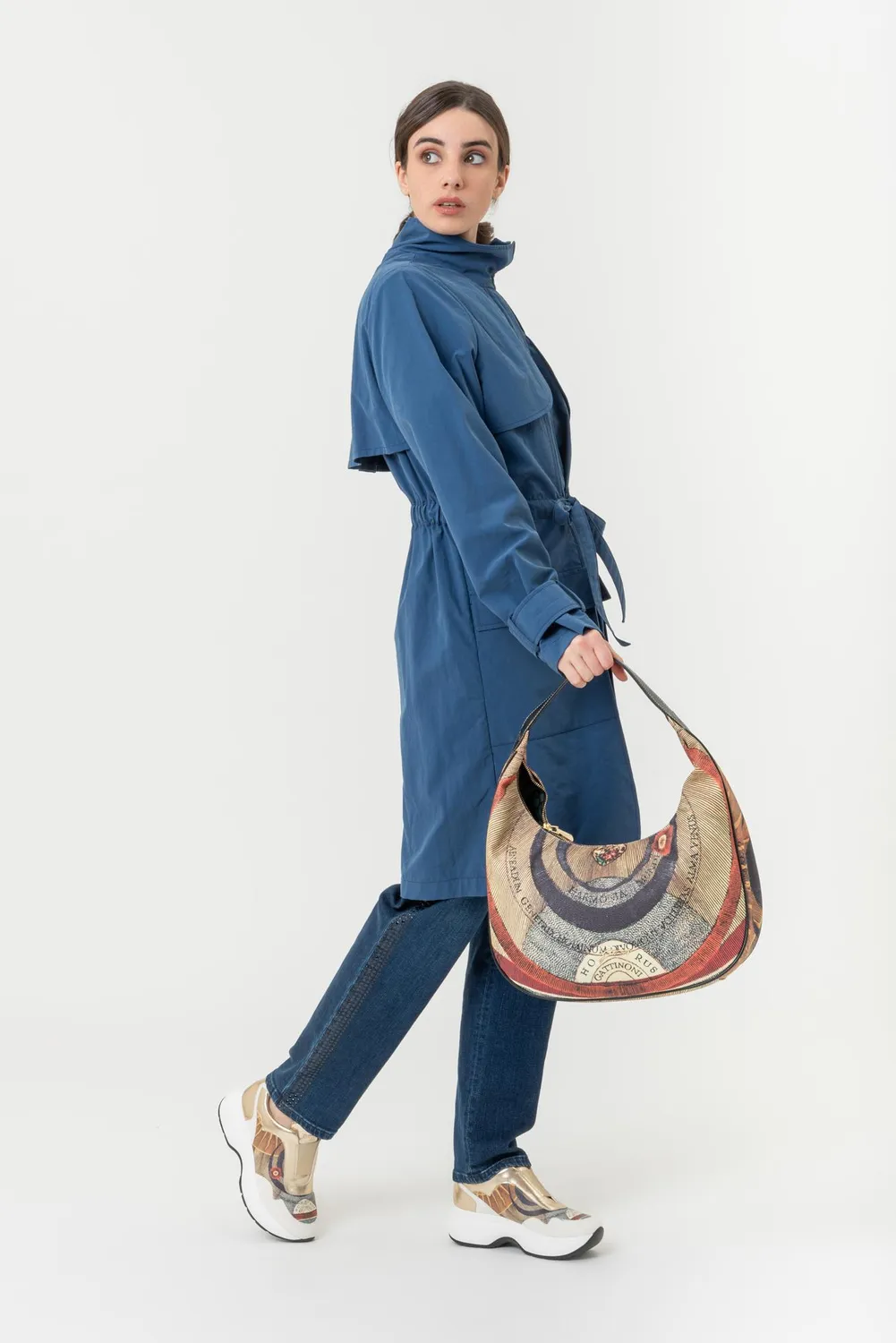 Gattinoni Planetarium geanta hobo umar 36 cm piele