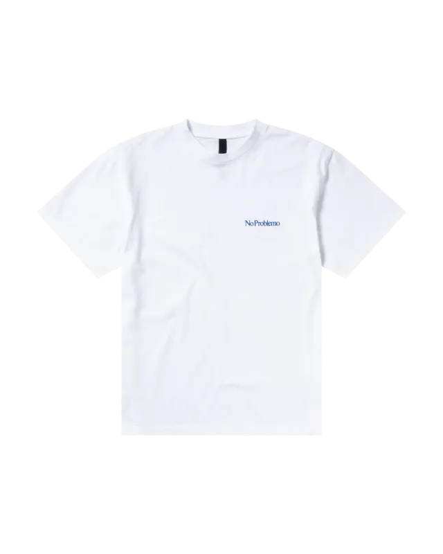 No Problemo Mini Problemo tricou alb bumbac