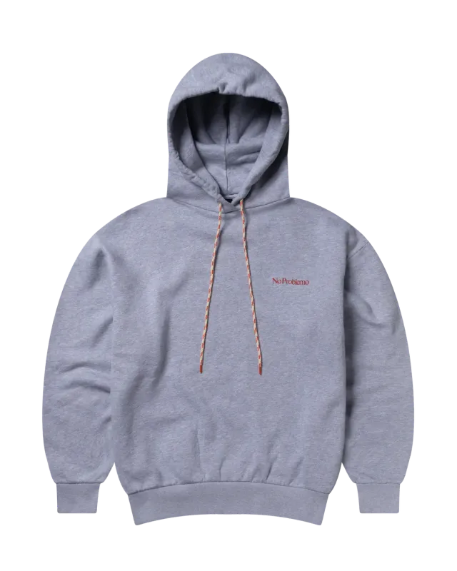 No Problemo Mini Problemo Hoodie hanorac gri bumbac
