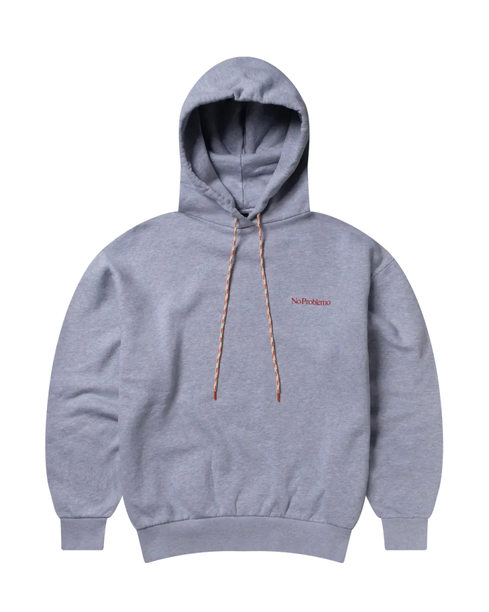 No Problemo Mini Problemo Hoodie hanorac gri bumbac