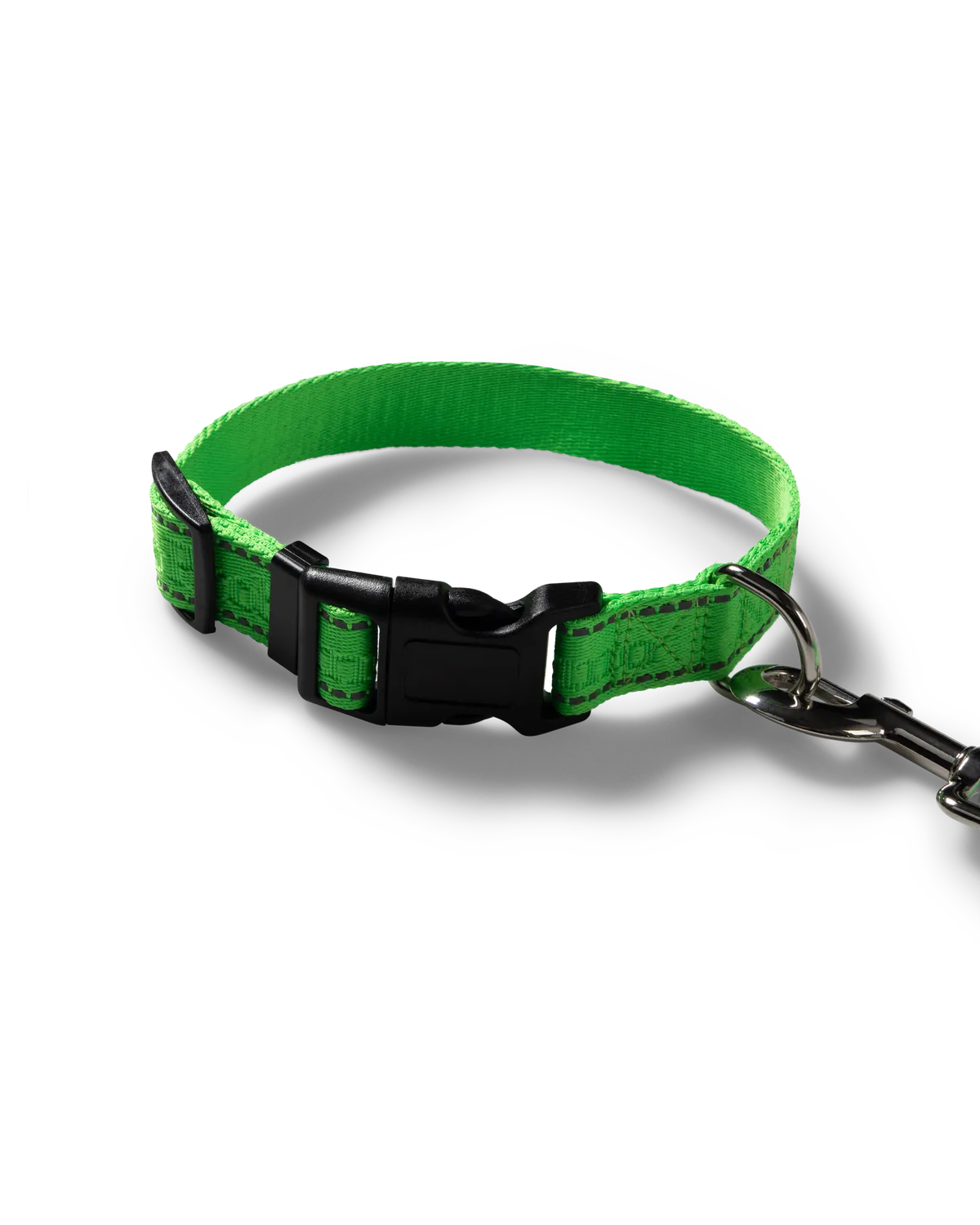 No Problemo NP Pet lesă verde cu zgardă reflectorizantă