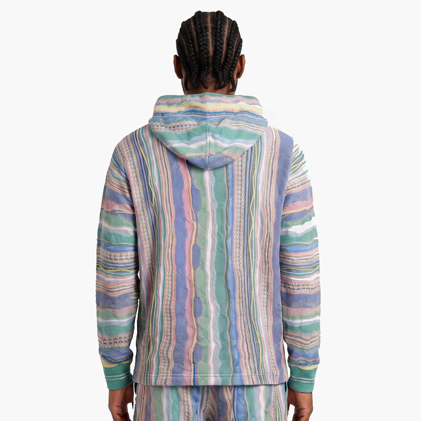 COOGI Light Weight Hoody tricotat roz-galben bumbac