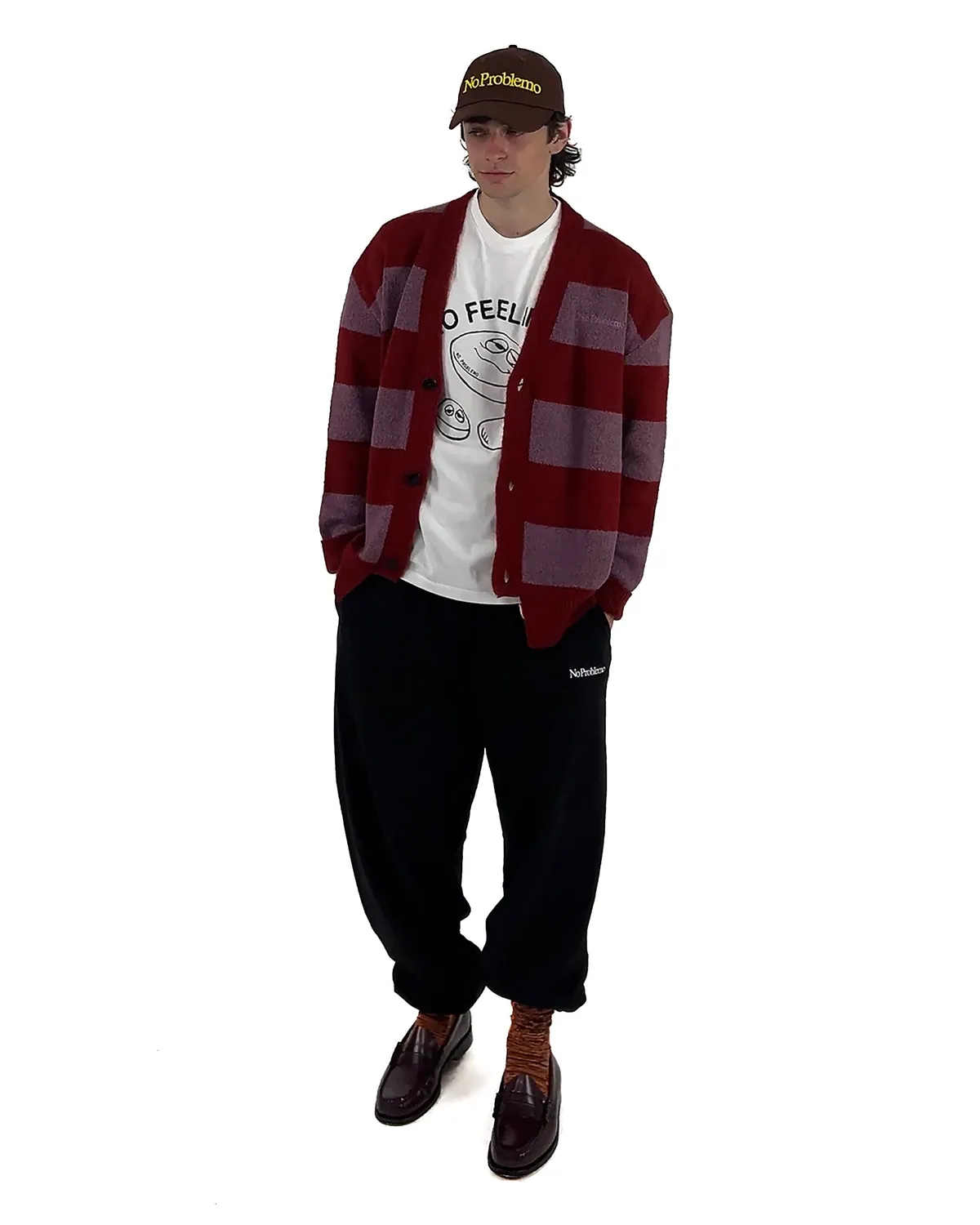 No Problemo NP20025.02 cardigan mohair bordo dungi