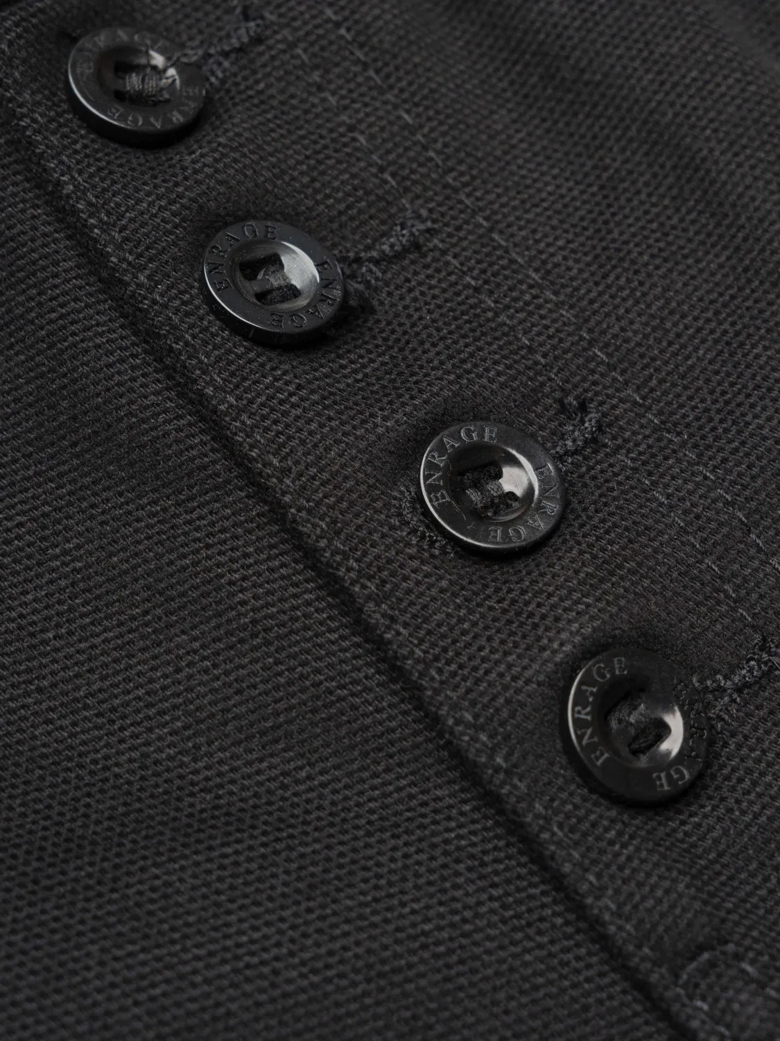 Enrage Officer Pants pantaloni negri canvas