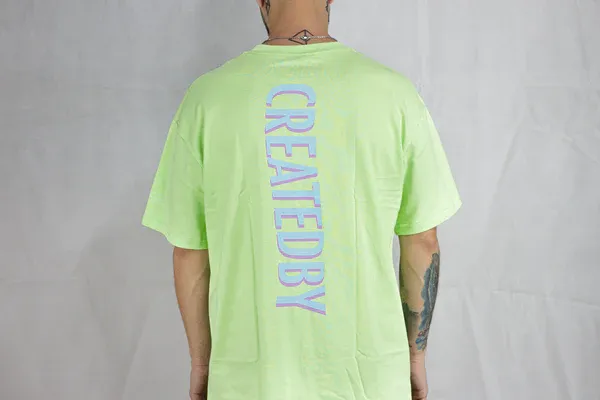 Createdby Butterfly V2 tricou oversize brodat bumbac greu