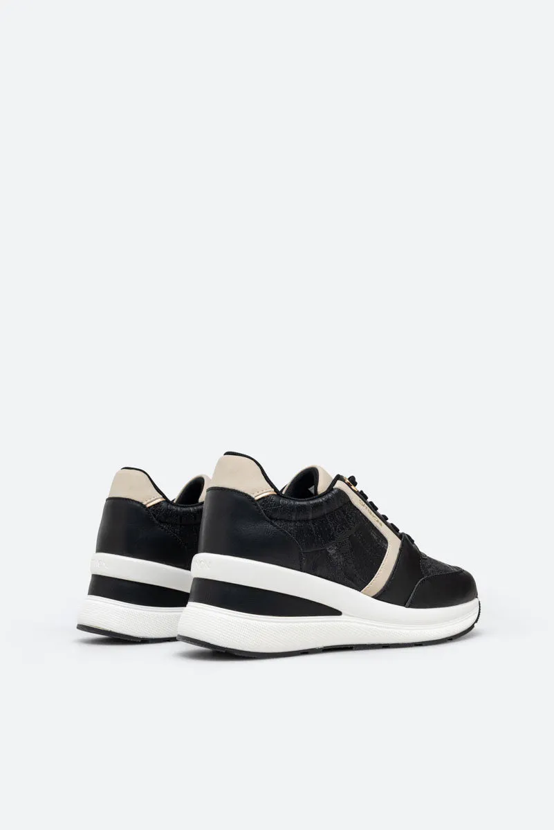 Gattinoni Planetarium New Edison sneakers negri platformă