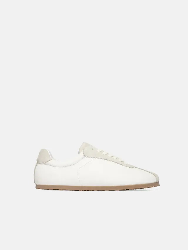 Enrage Retro Runner adidasi albi piele italiana