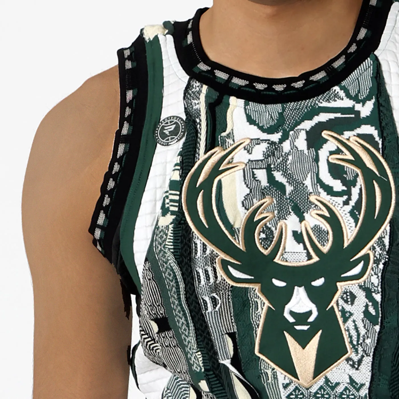 COOGI Bucks vesta tricotata Milwaukee verde inchis