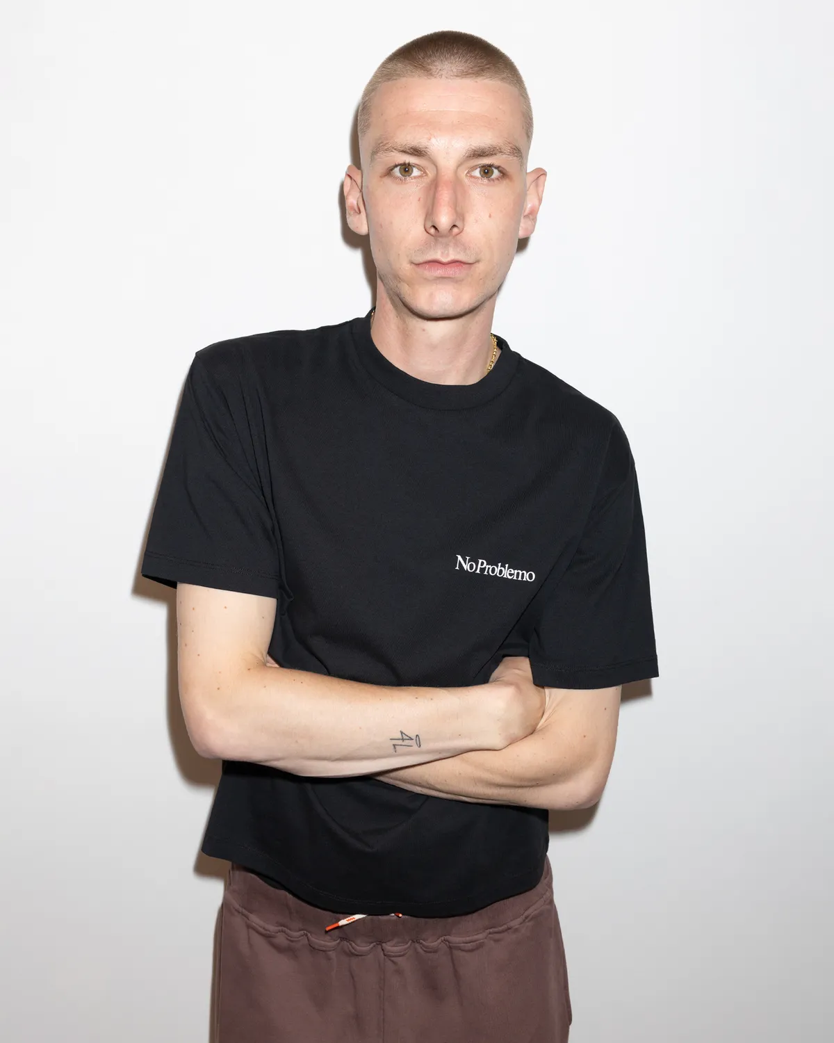 No Problemo Mini Problemo tricou negru bumbac mediu
