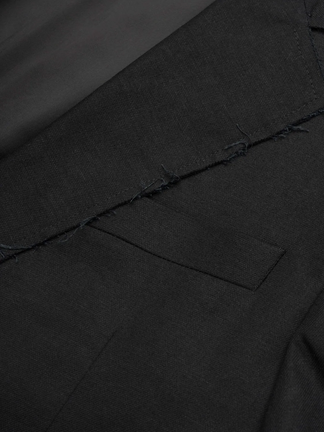 Enrage Worn Blazer sacou negru bumbac-in