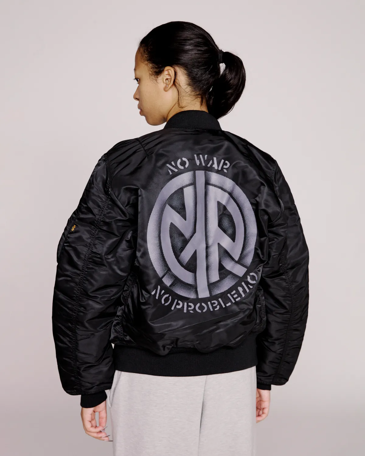 No Problemo x Alpha Industries MA-1 geaca bomber neagra
