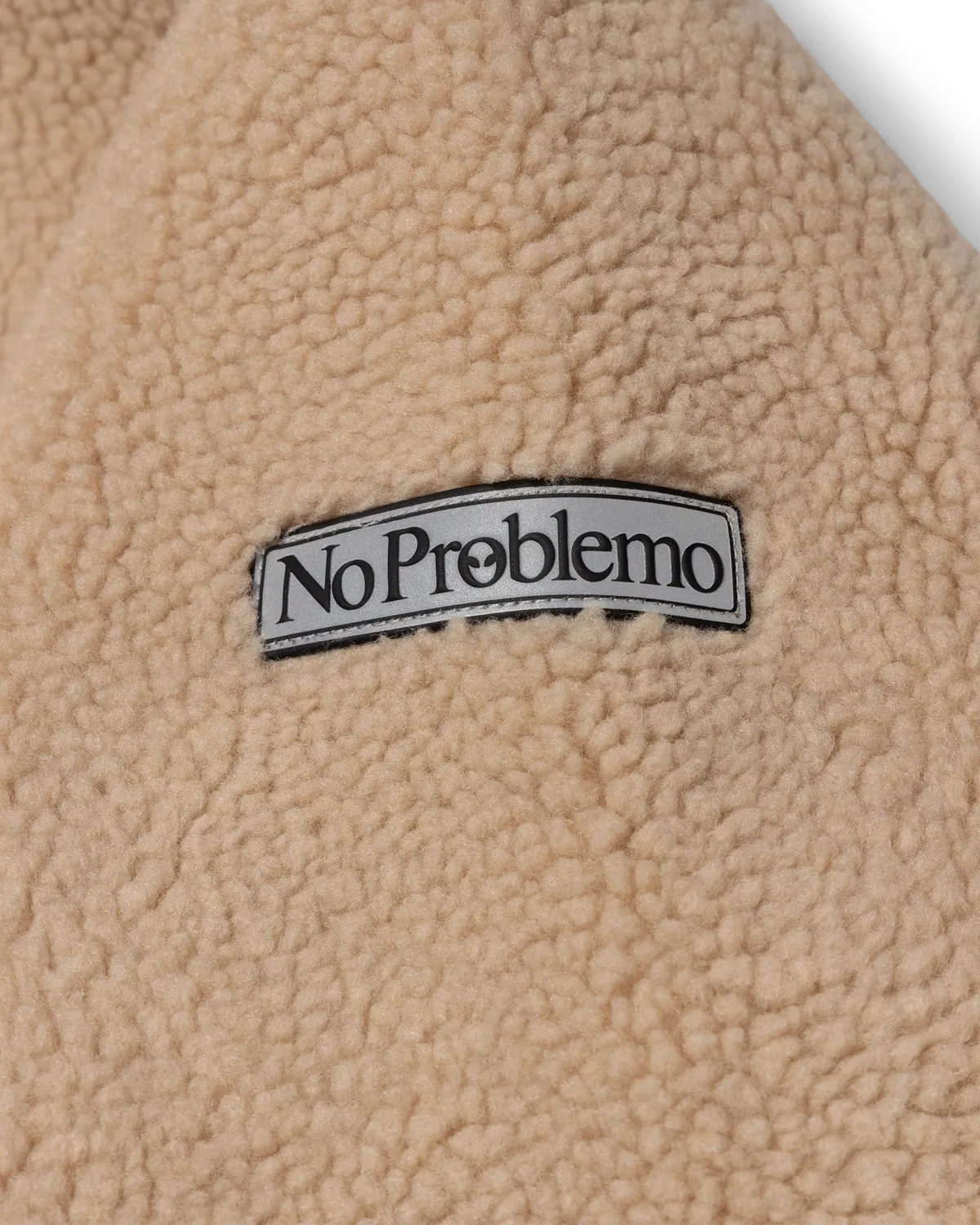 No Problemo Heavy Fleece geacă ecru polar