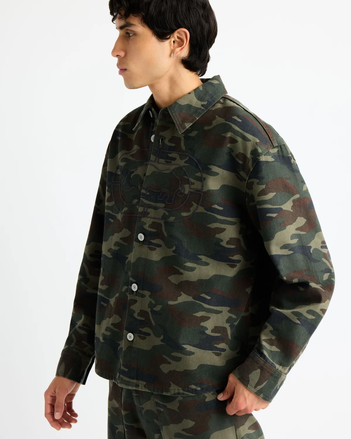 Ecko Red Ridgewood geaca twill din bumbac cu nasturi