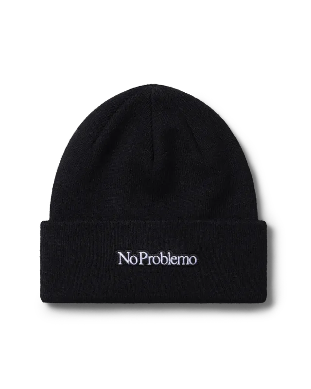 No Problemo Mini Problemo caciula tricotata neagra