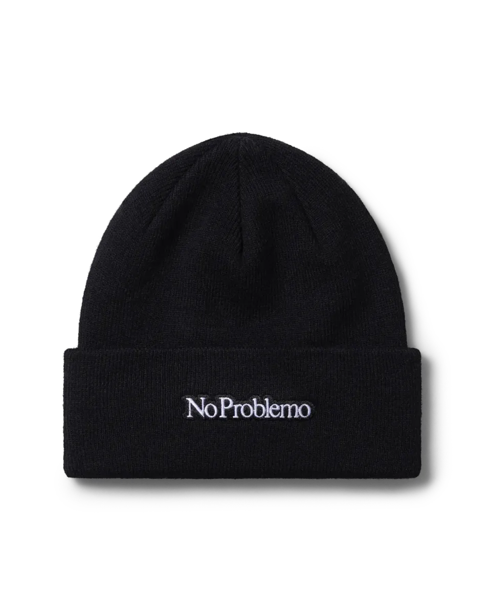 No Problemo Mini Problemo caciula tricotata neagra