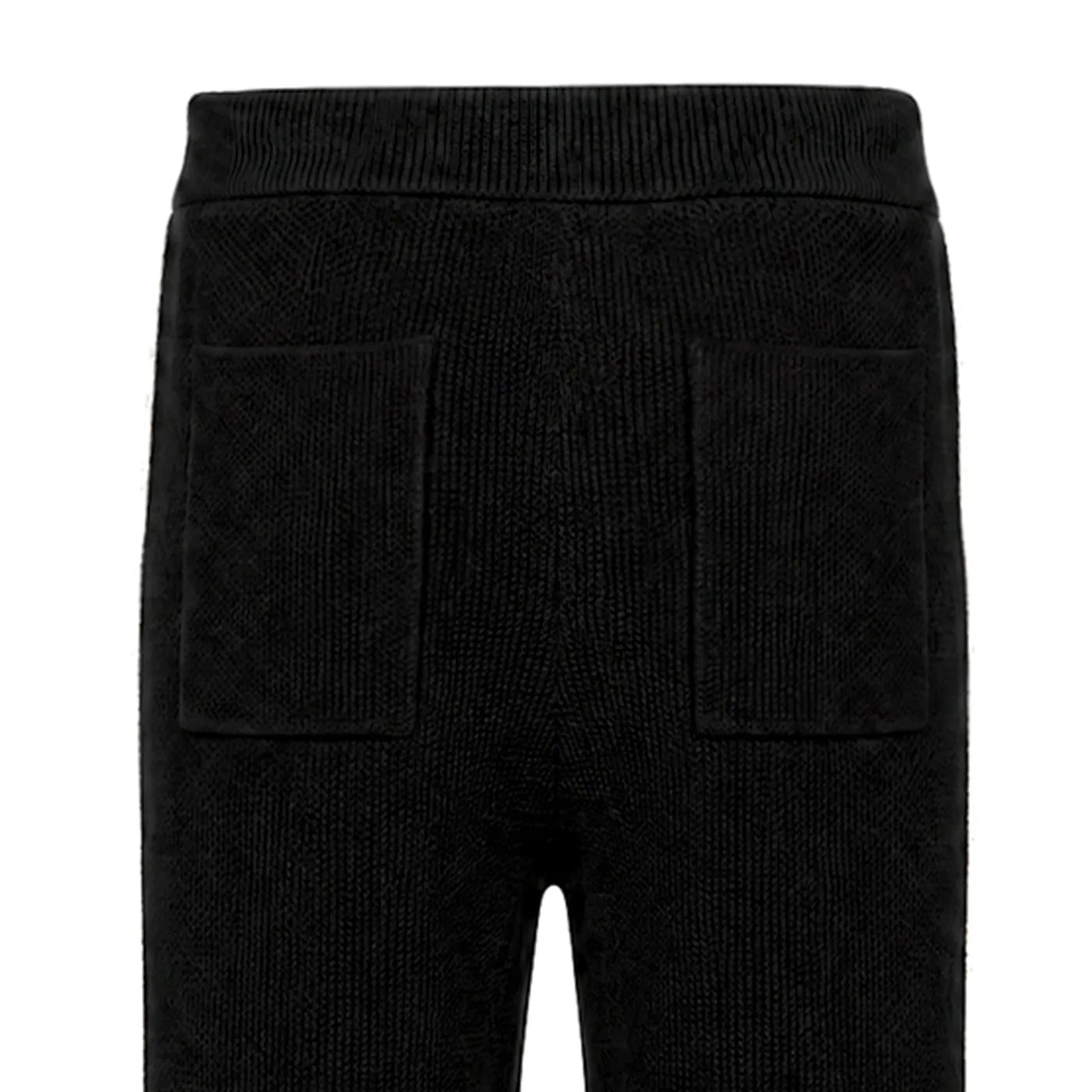 COOGI Heavy Weight Fashion Knit pantaloni trening negri bumbac
