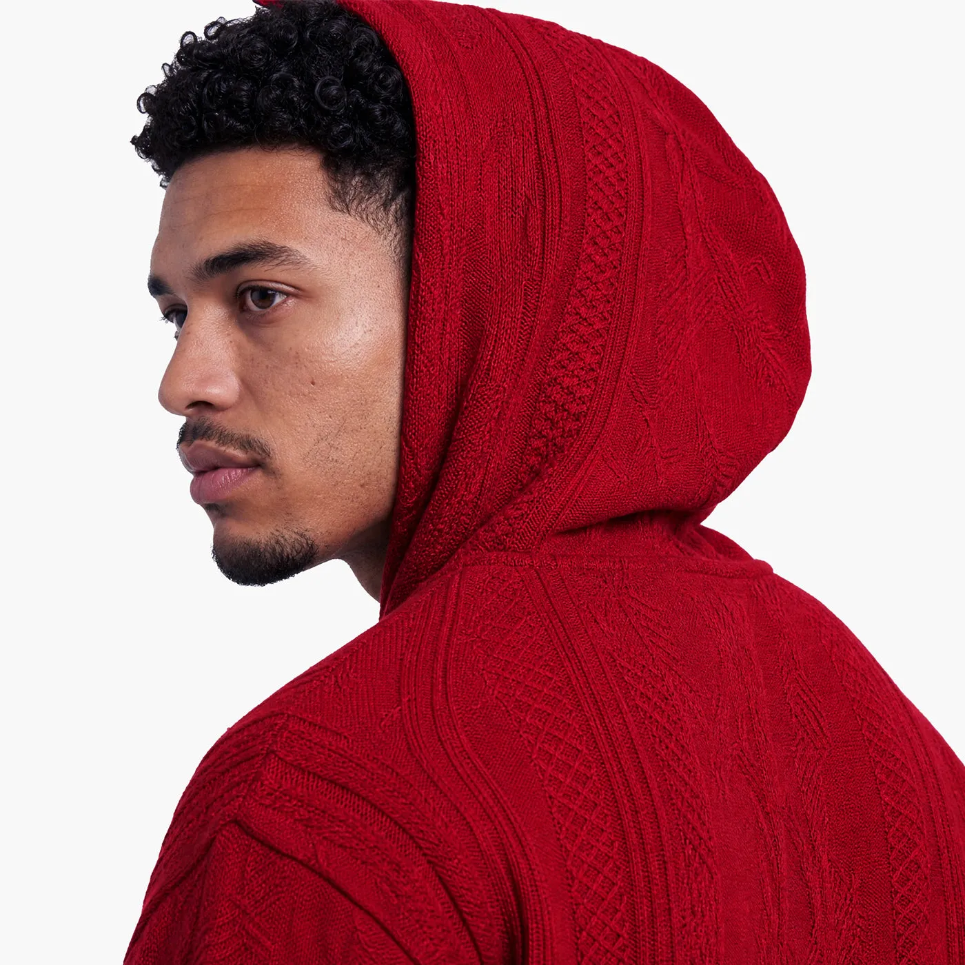 COOGI Red Alert hanorac tricotat rosu bumbac