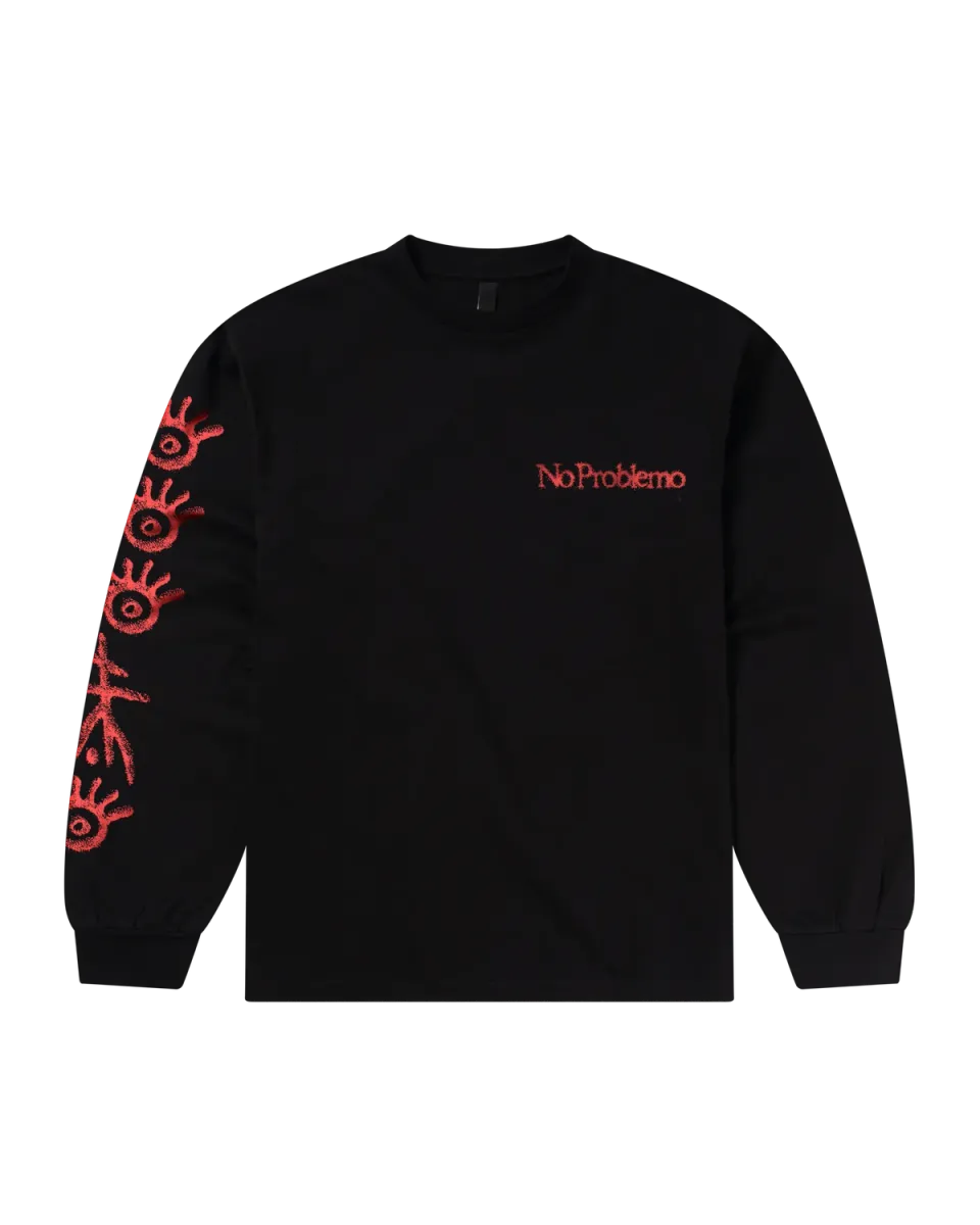 No Problemo Ancient Findings LS Tee bluza neagra