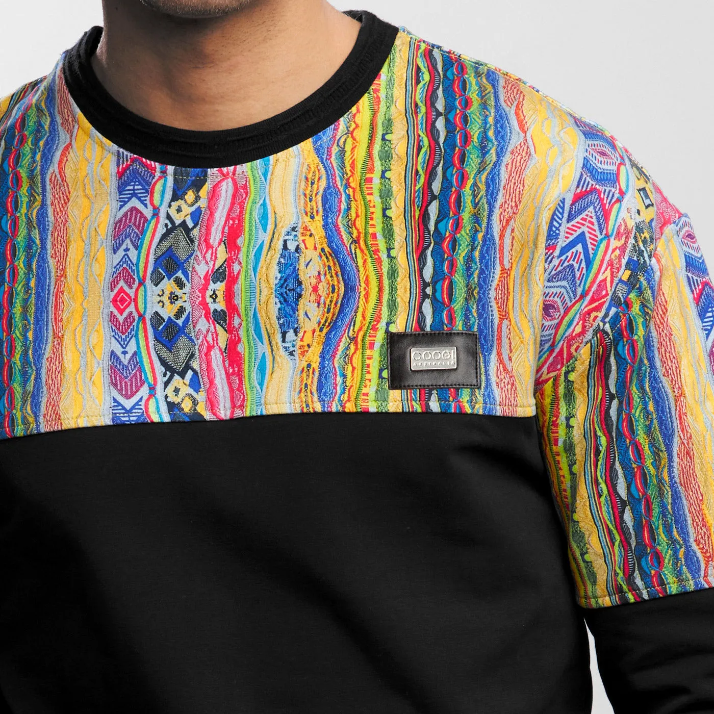 COOGI Tribute bluza fleece crewneck bumbac elastic