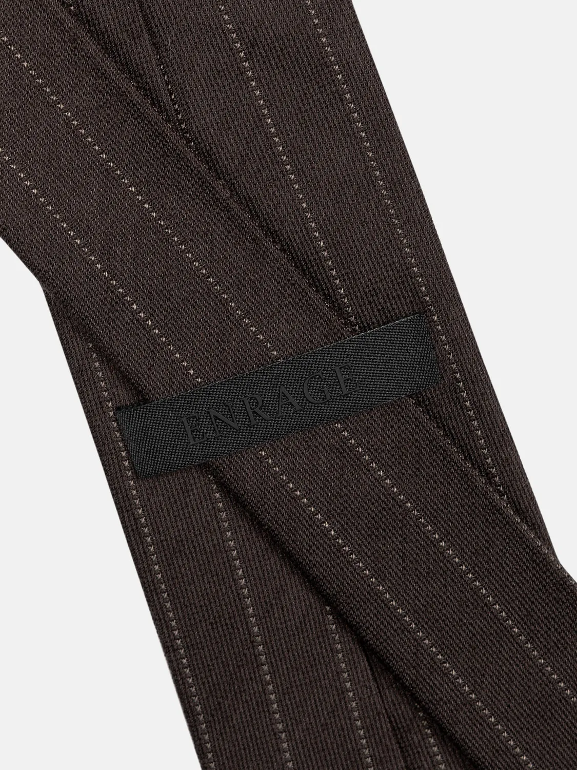 Enrage Square Tie Striped cravata lana-matase cu dungi