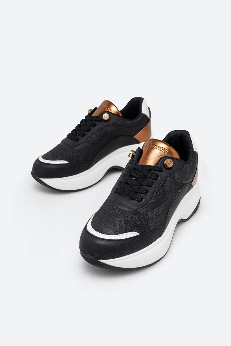 Gattinoni Planetarium New Dafne sneakers dama negri platforma