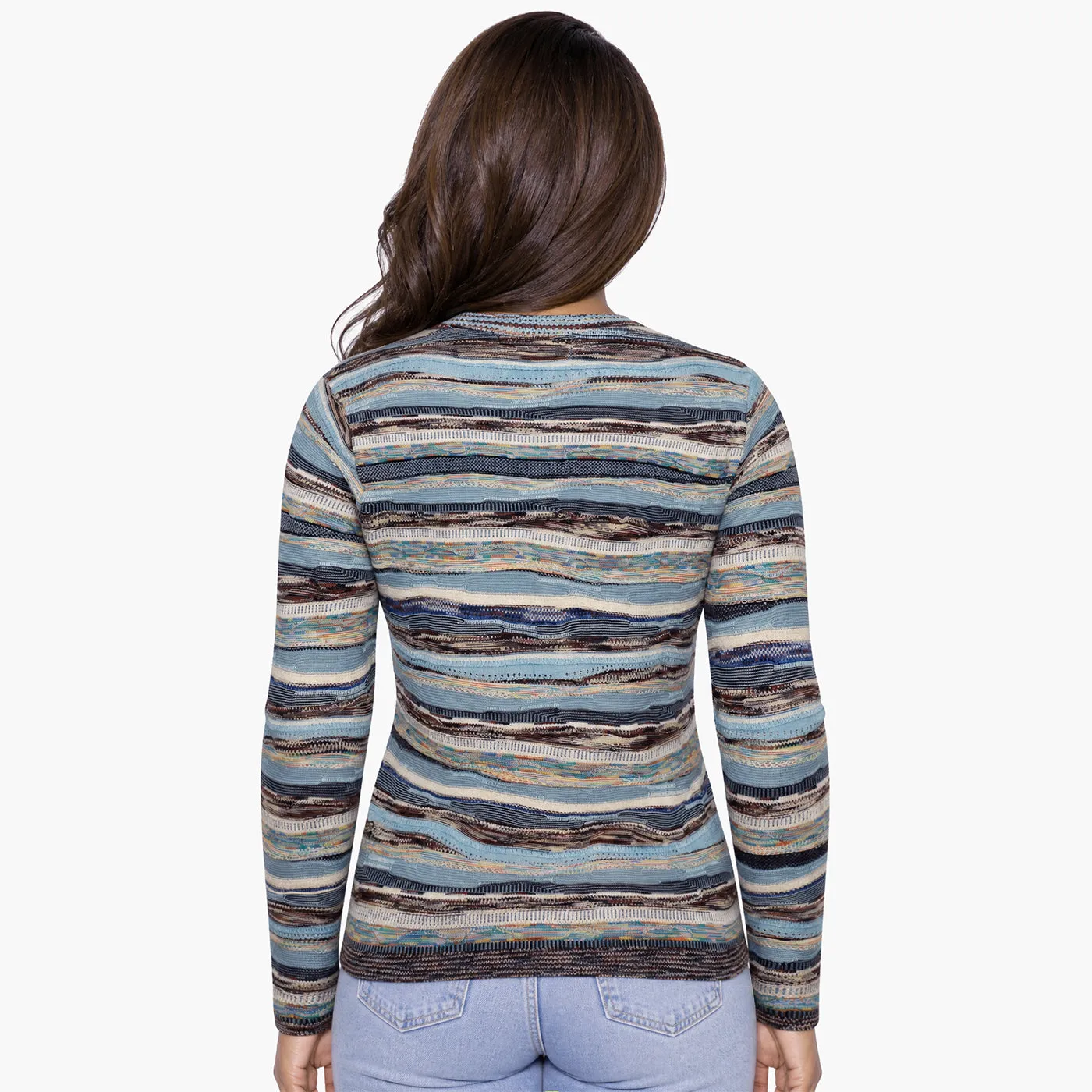 COOGI All-Season bluză tricotată damă albastru multicolor