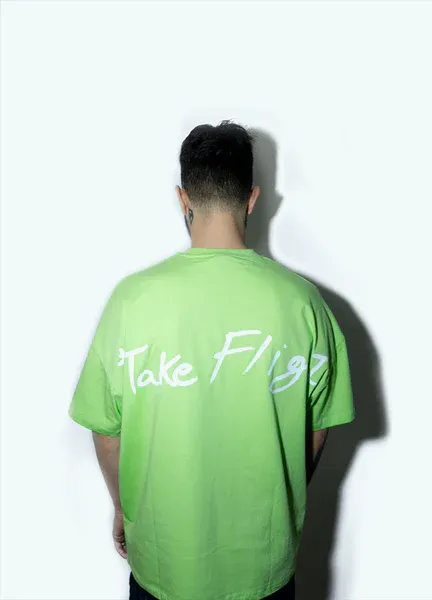 CREATEDBY Lime Green tricou oversize verde deschis