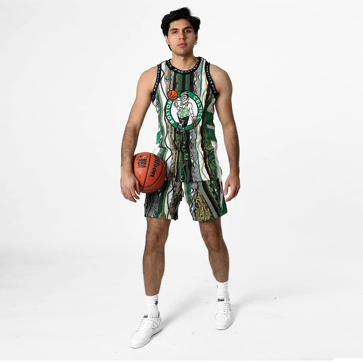 COOGI X NBA Boston Celtics vesta tricotata verde multi