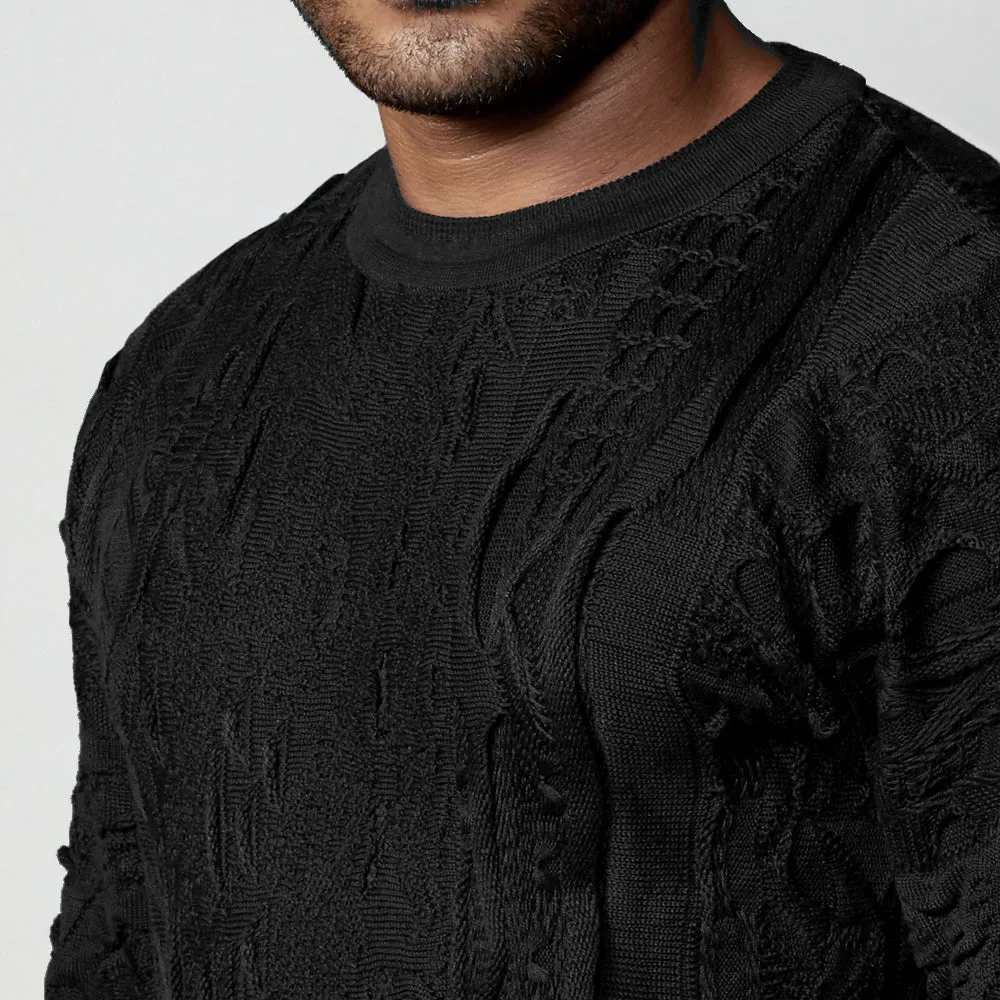 COOGI Blackout Crewneck Special Edition pulover negru bumbac