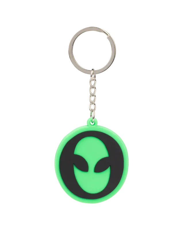 No Problemo Alien-O Keychains breloc verde silicon