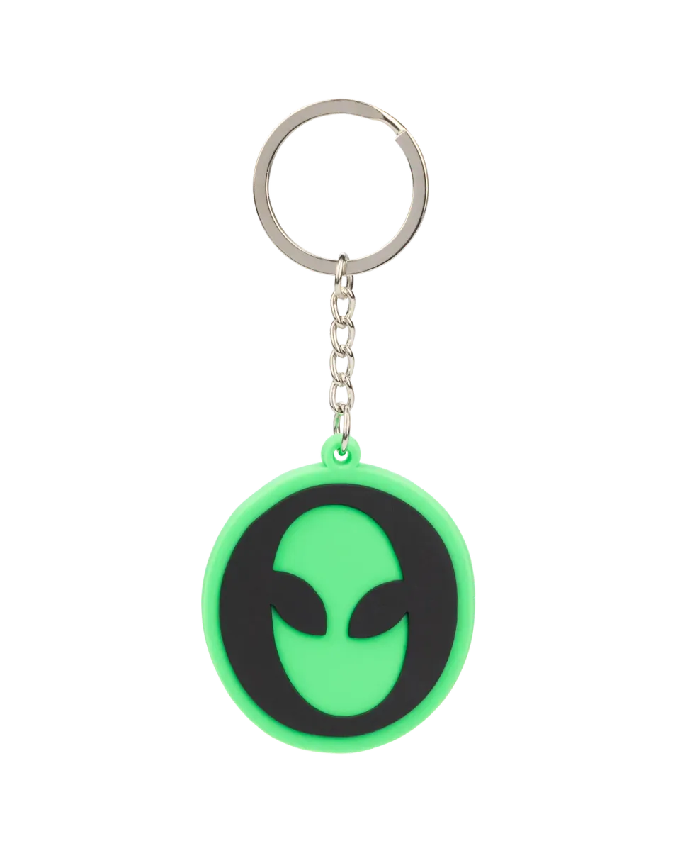 No Problemo Alien-O Keychains breloc verde silicon
