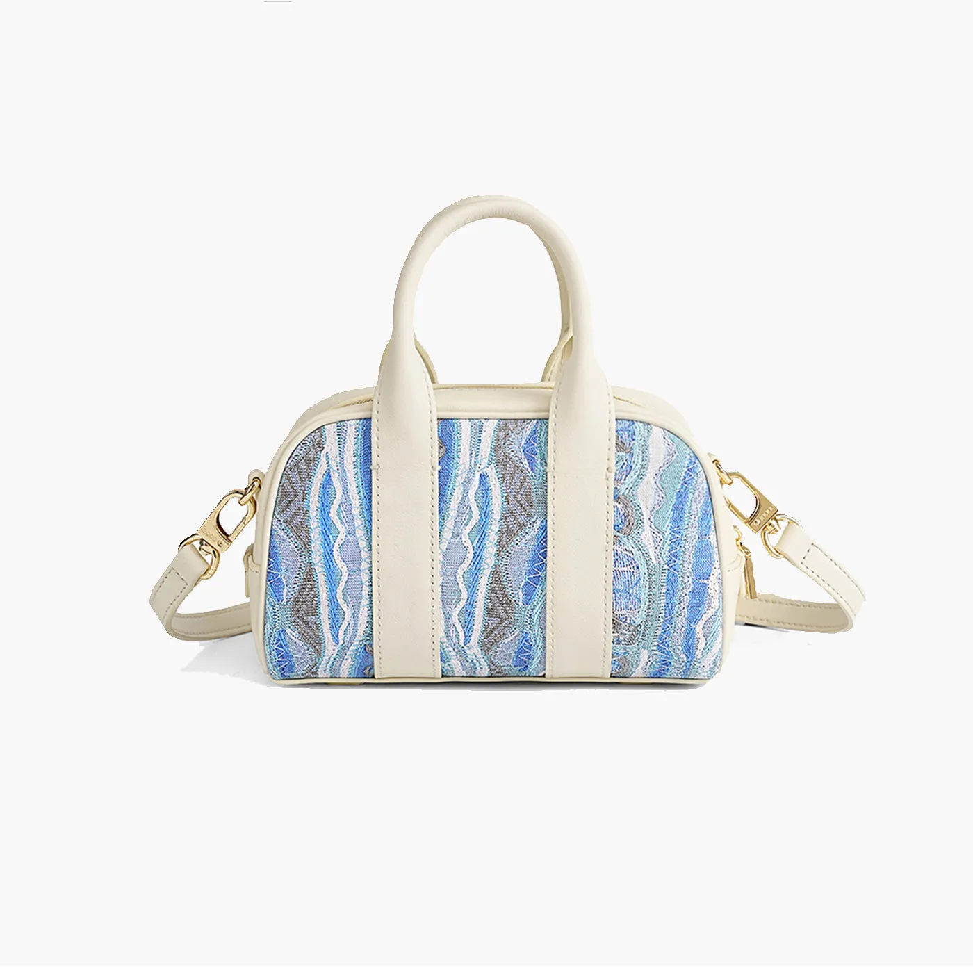 COOGI Siena Mini geanta crossbody albastra piele