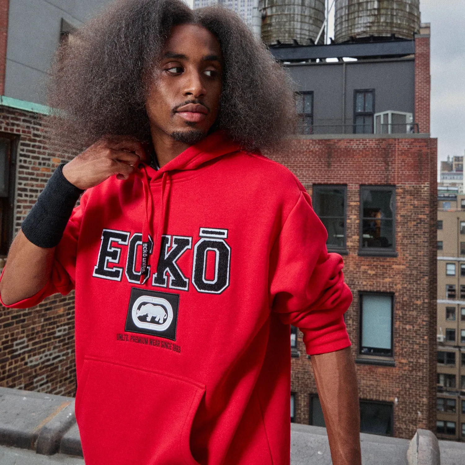 Ecko Red Classic ECKO Fleece hanorac rosu bumbac