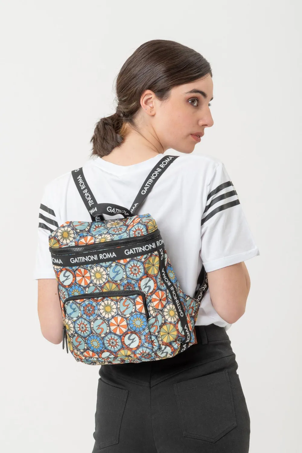 Gattinoni Teodosia EasyChic rucsac pliabil nylon 24x27 cm