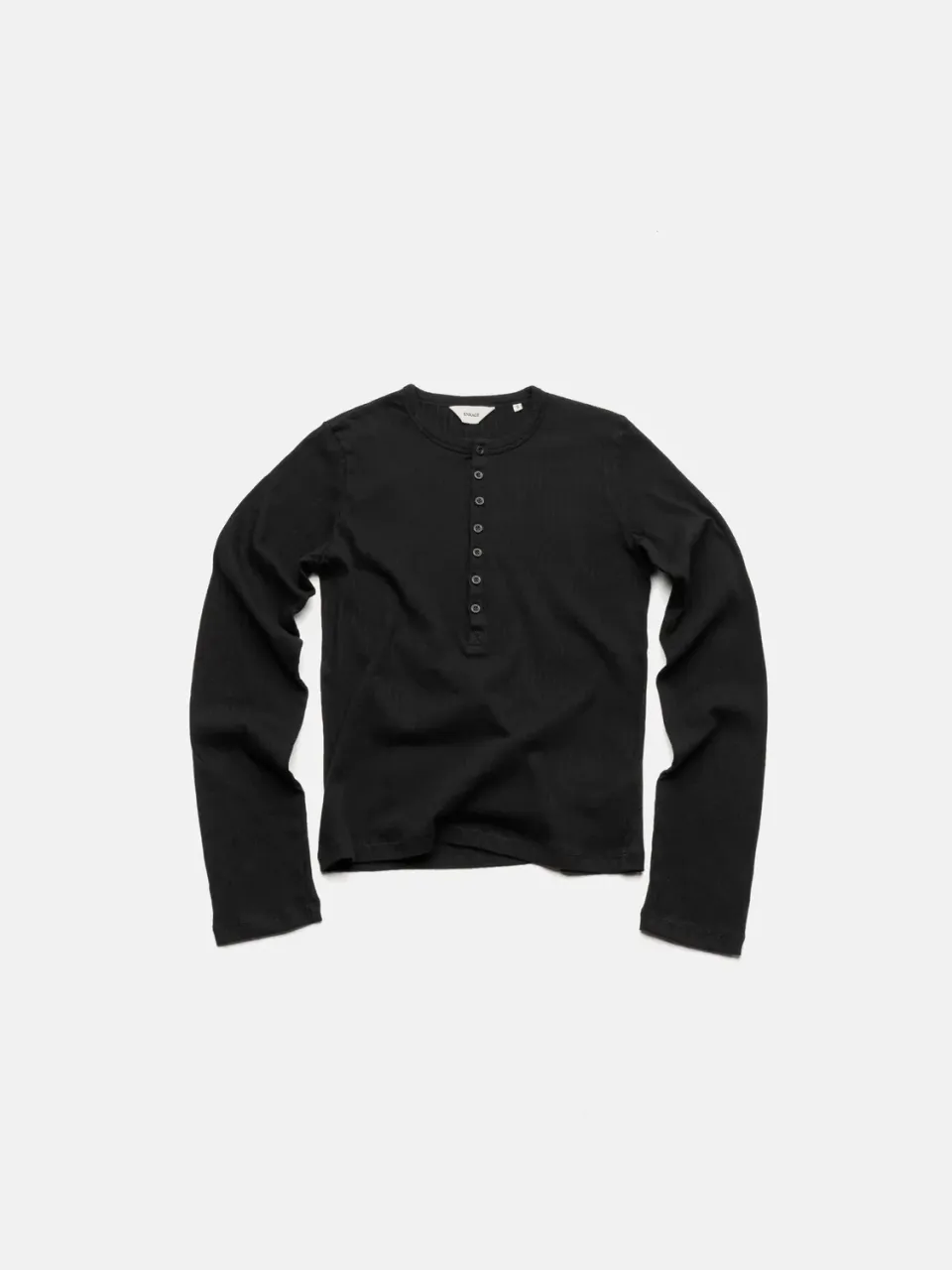 Enrage Henley Longsleeve bluza neagra bumbac