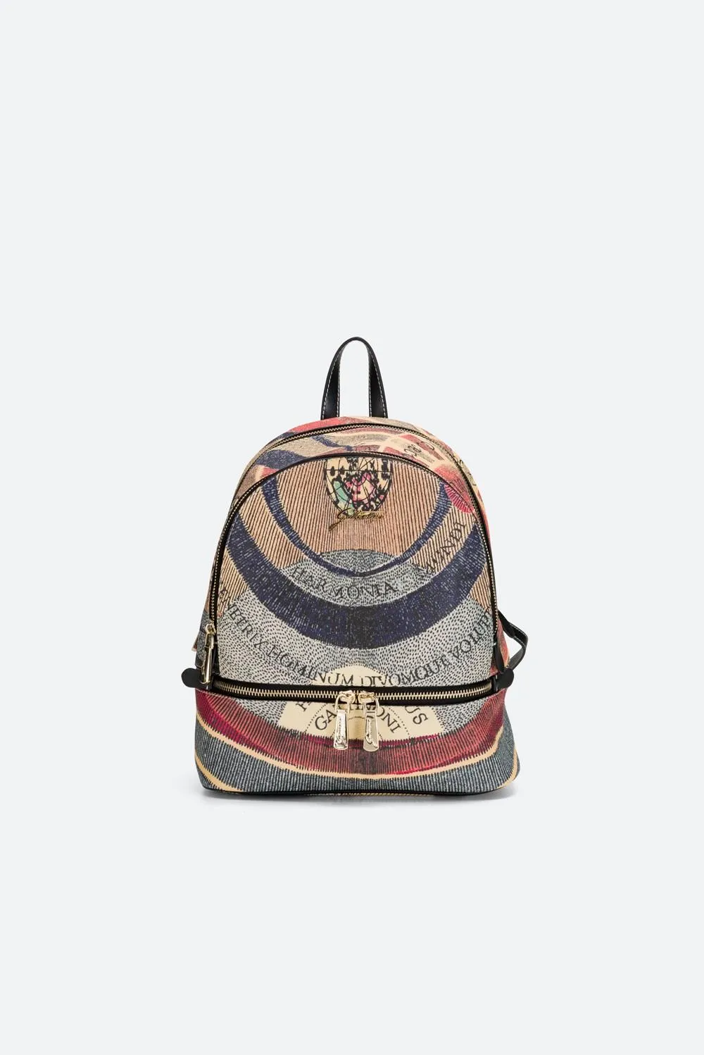 Gattinoni Planetarium Classic rucsac mediu watercolor cu fermoar