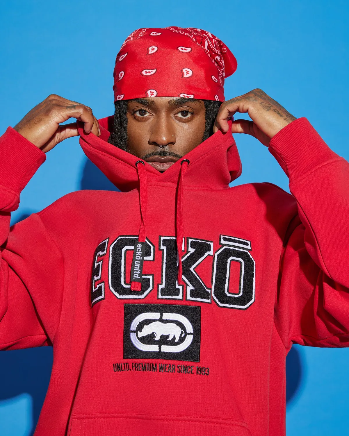 Ecko Red Classic ECKO Fleece hanorac rosu bumbac