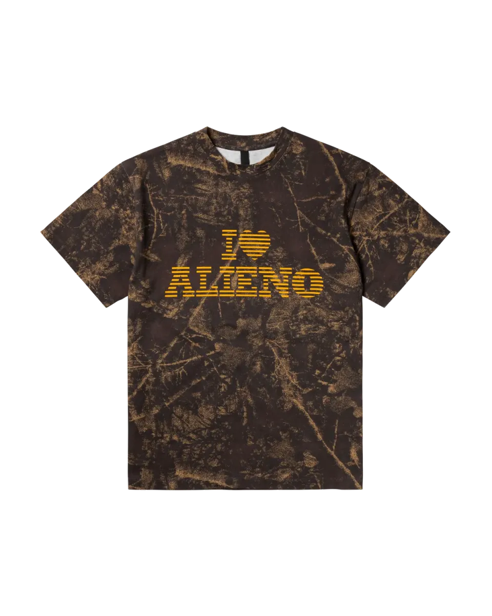 No Problemo I Love Alieno Camo tricou camuflaj