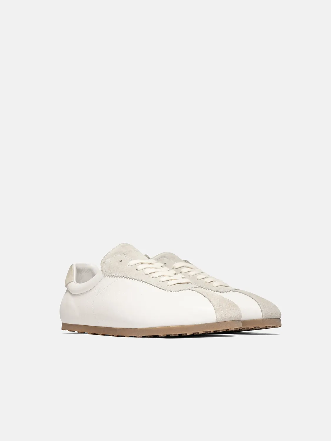Enrage Retro Runner adidasi albi piele italiana