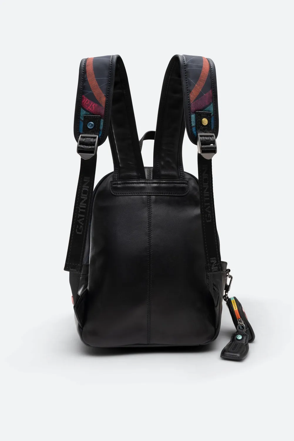 Gattinoni Planetarium Black rucsac mic negru 9L piele