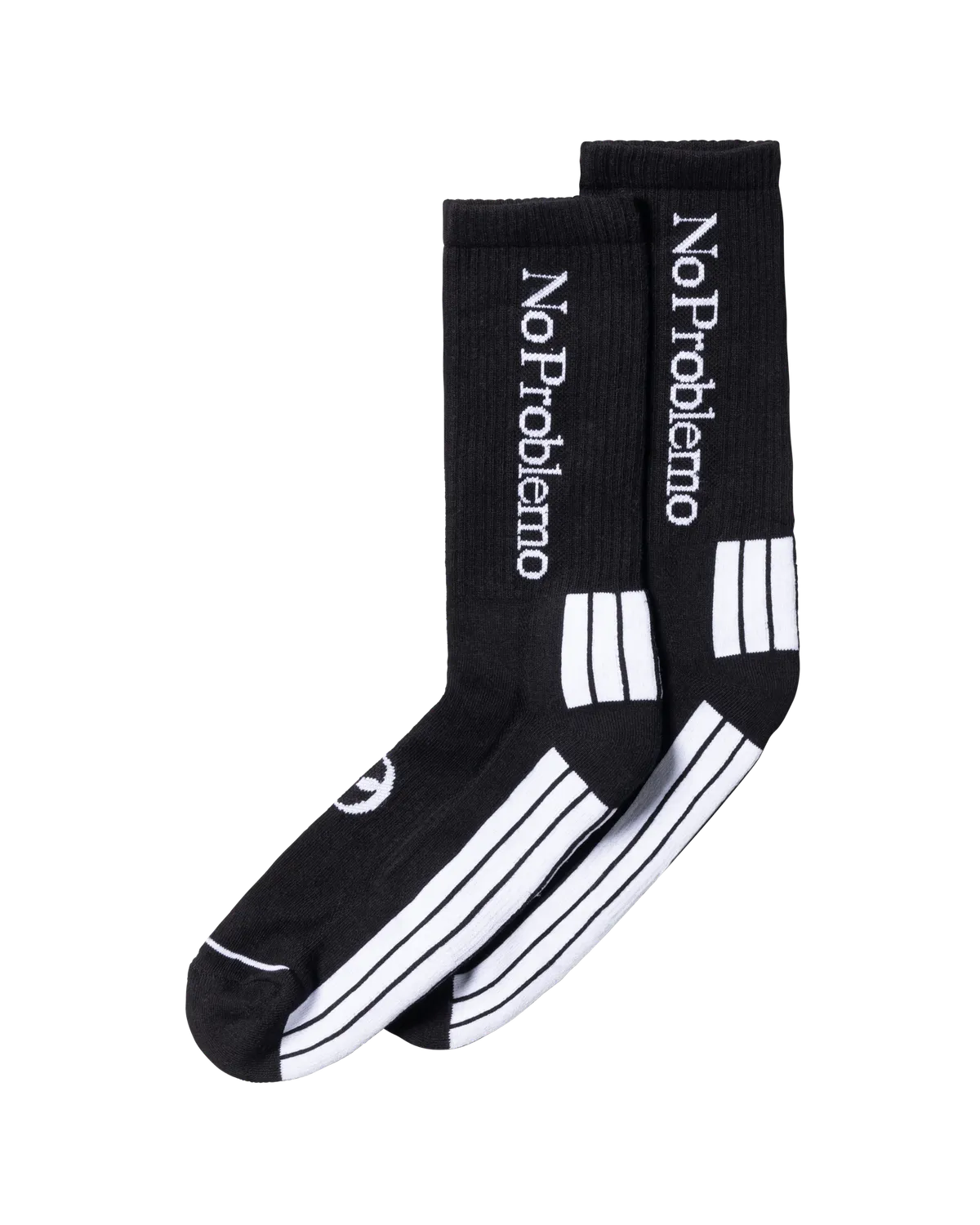 No Problemo Sock șosete negre jacquard