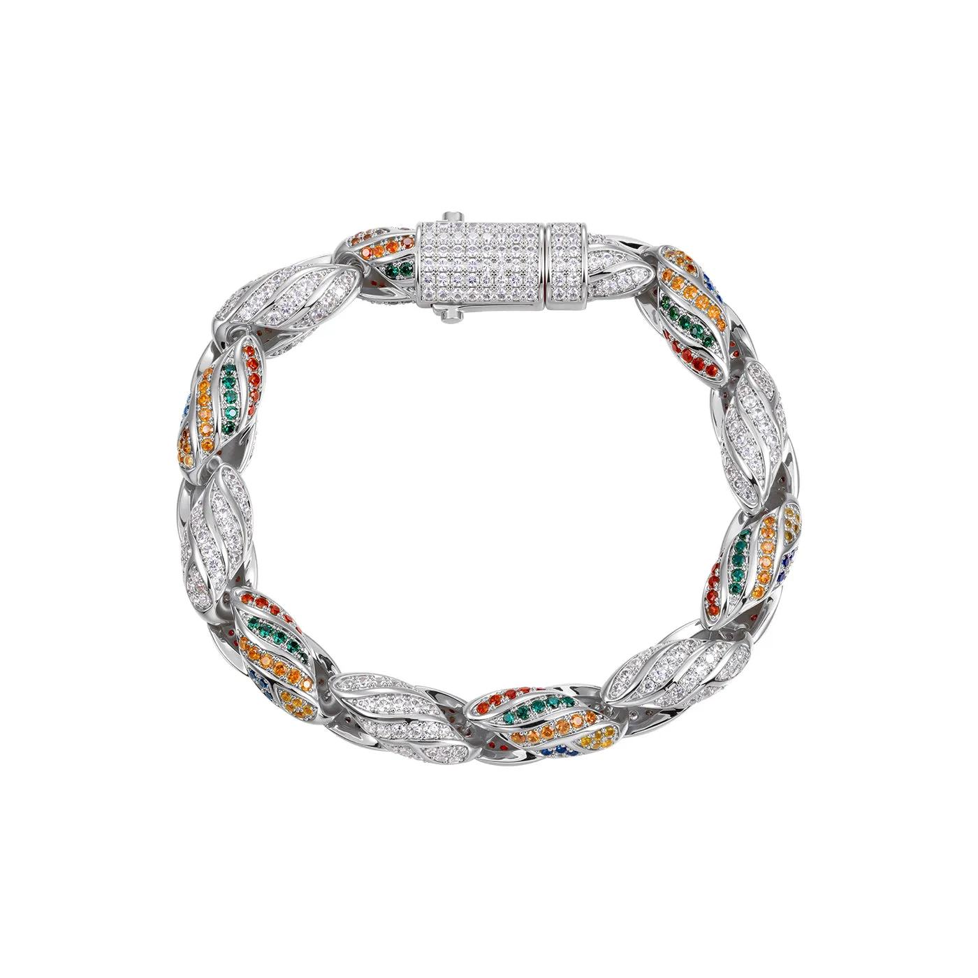 COOGI Outback bratara aur alb placat 7 inch 6mm