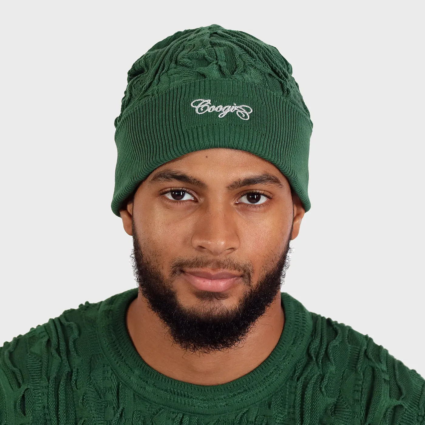 COOGI Jade caciula bleumarin din bumbac tricotat