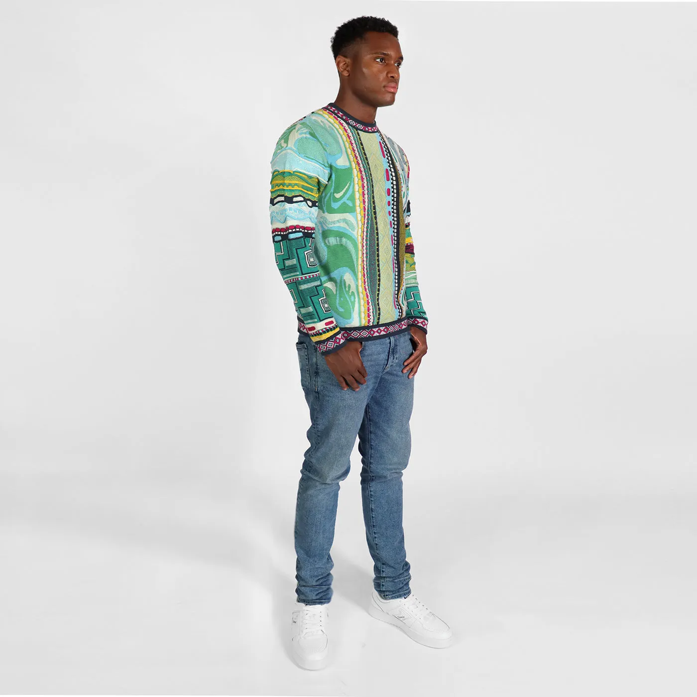 COOGI Art Droplet Pulover crewneck multicolor bumbac