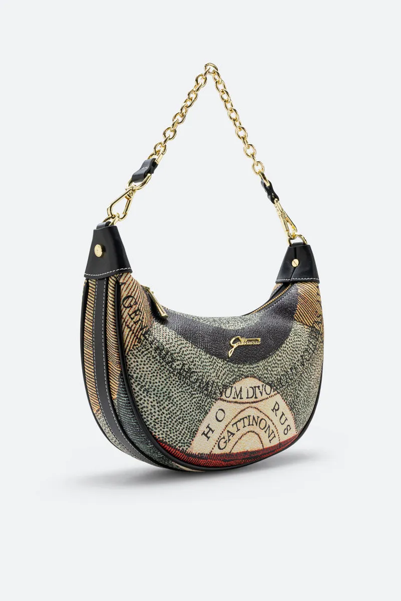 Gattinoni Planetarium Classic Small geanta hobo aurie