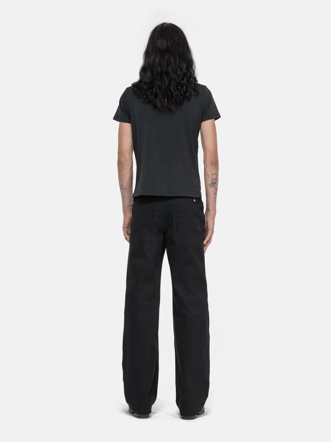 Enrage Straight Jeans blugi negri drepti
